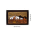 Wooden Mysore Inlay Painting of Group of Elephants