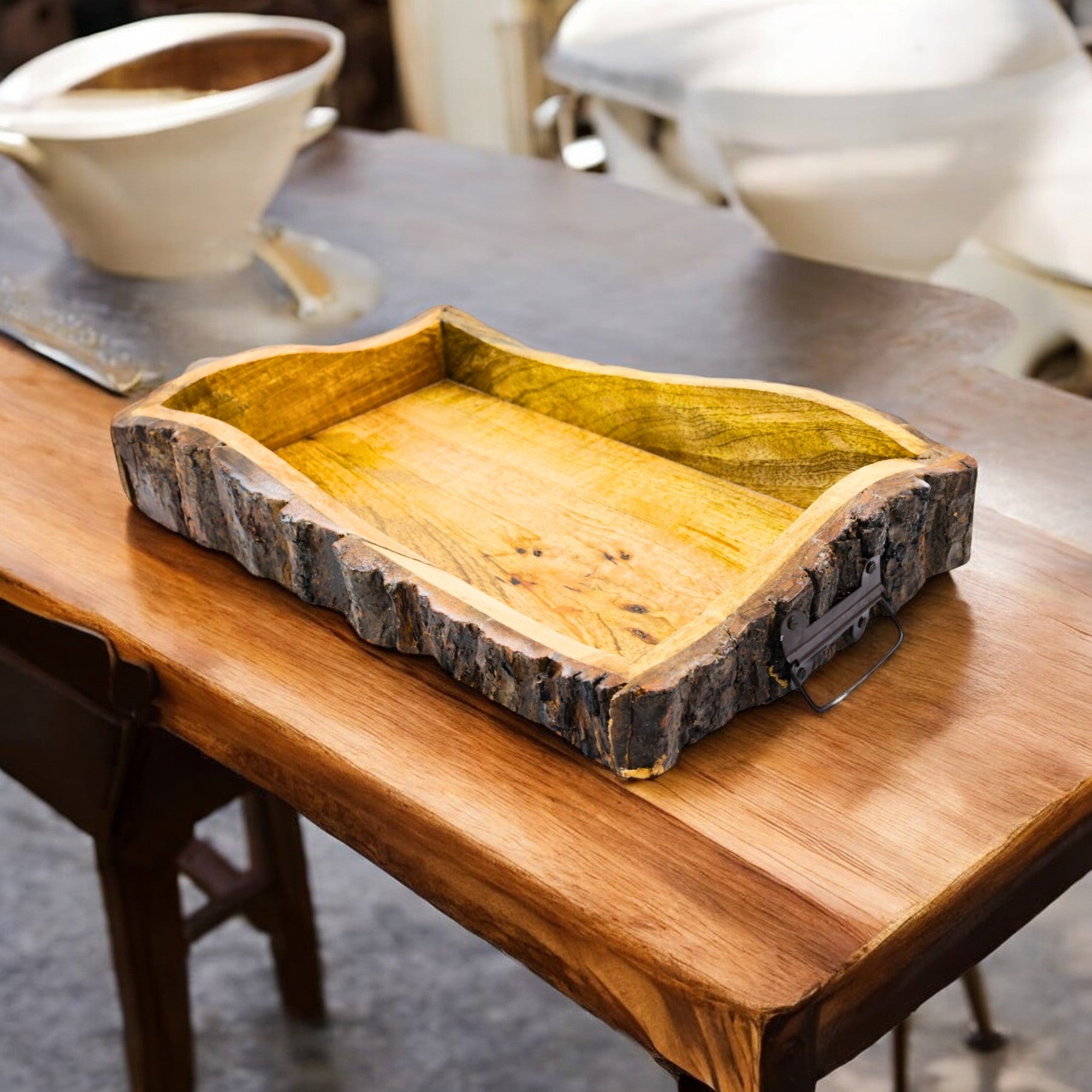 Wooden  Rectangular  Tray
