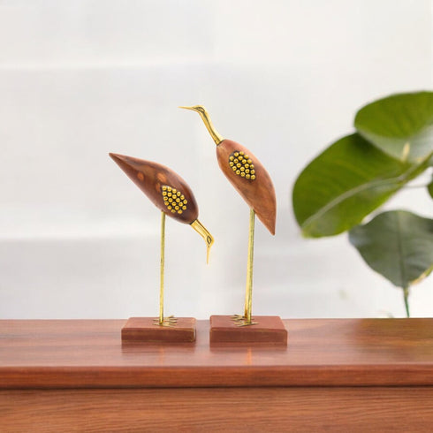 Wooden Swan Set