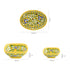 Yellow Floral Rectangular Platter & Bowl Set – Handcrafted Jaipur Blue Pottery for Elegant Dining