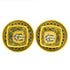 Yellow Floral Square Platter & Bowl Set – Handcrafted Jaipur Blue Pottery for Timeless Dining