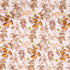 Close-up of Autumn Vine Pattern Bedcover showcasing intricate botanical prints, fine stitching, and premium fabric texture.