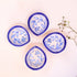 blue pottery diyas set of 4