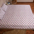 Floral Elephant Motif Double Bed Bedcover and Pillow Cover Set