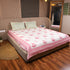 Hand Block Print Floral Pattern Premium Mulmul Cotton Double Bedcover and Pillow Cover set featuring elegant floral motifs and artisanal craftsmanship.