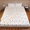 Handcrafted Leaf and Bloom Cotton King Size Bedsheet, Pillow Cover and Dohar 4-piece set featuring elegant leaf and floral patterns on soft cotton fabric.