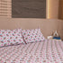 Close-up of Royal Elephant Bloom Pattern on Double Bed Bedcover
