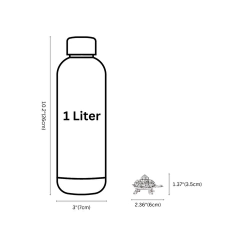 Small Silver-coated Vastu Tortoise - Feng Shui and Home Decor