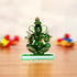 Dwimukha Lord Ganesha Glass Decorative Idol