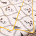 Close-up of Handcrafted Leaf and Bloom Cotton Bedding Set showcasing detailed leaf and floral motifs, fine stitching, and breathable cotton texture.