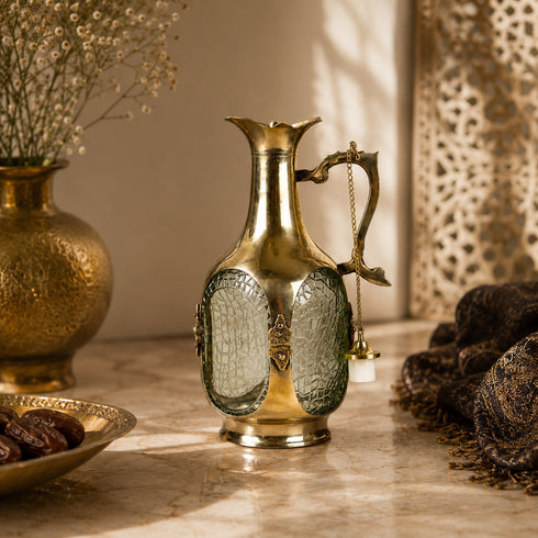 Vintage Brass Serving Jug Pitcher - 750 ml