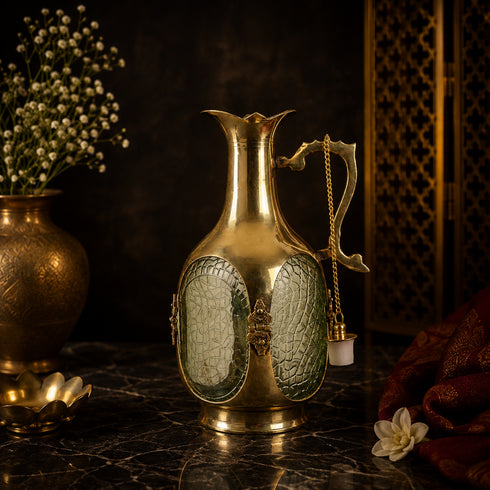 Vintage Brass Serving Jug Pitcher - 750 ml