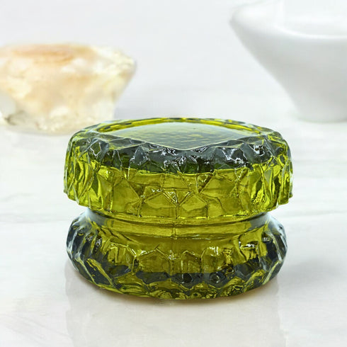 Elegant Diamond-Cut Glass Candle Jar | for Home, Party, Office Decorations