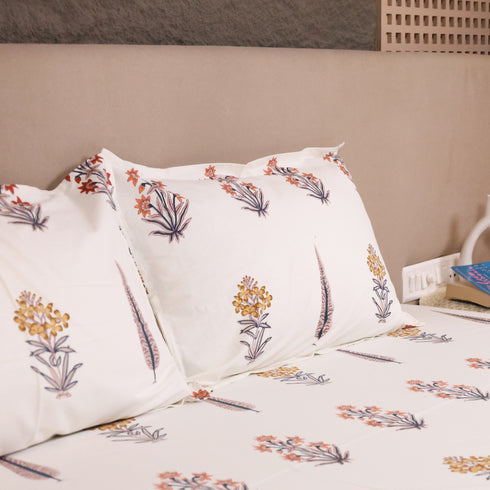Premium Floral Pattern Dohar and Pillow Covers featuring coordinated floral prints and soft cotton comfort.