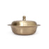 Pure Kansa Donga - Flat Serving Bowl (1 Serving bowl, 1 lid and 1 spoon)