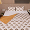 Regal Elephant Caravan Handcrafted Bedcover and Pillow Cover set featuring traditional elephant procession motifs and intricate artisanal detailing.