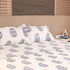 Reversible Cotton Dohar Featuring Elegant Blue Paisley Design