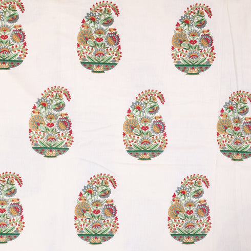 Reversible Cotton Dohar Featuring Elegant Paisley Design