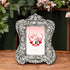 German Silver Rose Photo Frame
