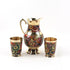 Hand-painted Brass Jug with Glass Set – 1 litre