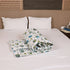 Folded Traditional Elephant Folk Print Double Bed Comforter highlighting premium quilting, soft filling, and detailed folk art elephant designs.