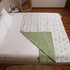 Vintage Olive Green Floral Handcrafted Double Bed Dohar crafted from soft breathable cotton with elegant floral prints for comfortable and stylish bedding.
