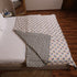 Folded Yellow Blossom Handcrafted Elephant Comforter displaying premium quilting, soft filling, and intricate elephant print details.