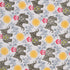 Close-up view of Yellow Blossom Handcrafted Elephant Dohar highlighting premium cotton texture and detailed block print.
