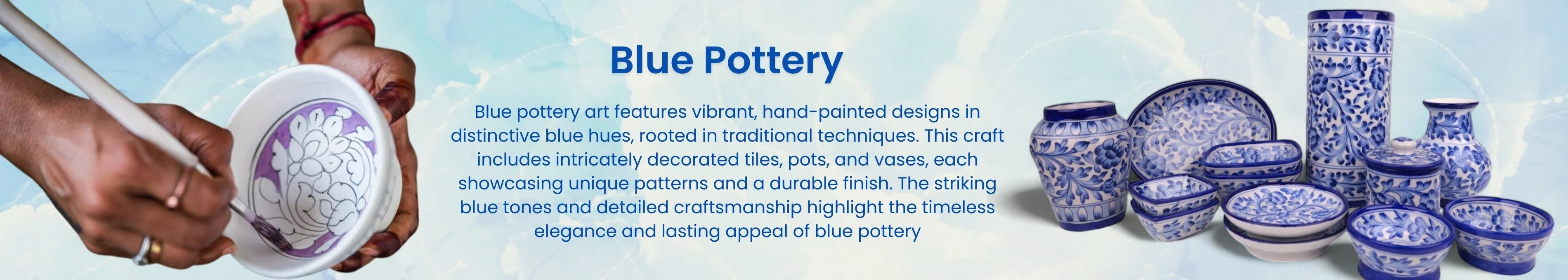 Blue Pottery art