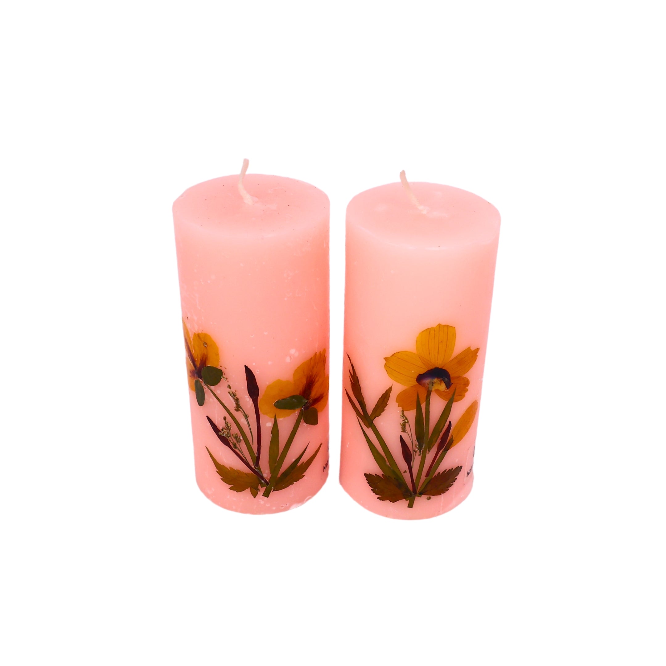 Eco-friendly Soy Wax Scented Pillar Candles - Set of 2