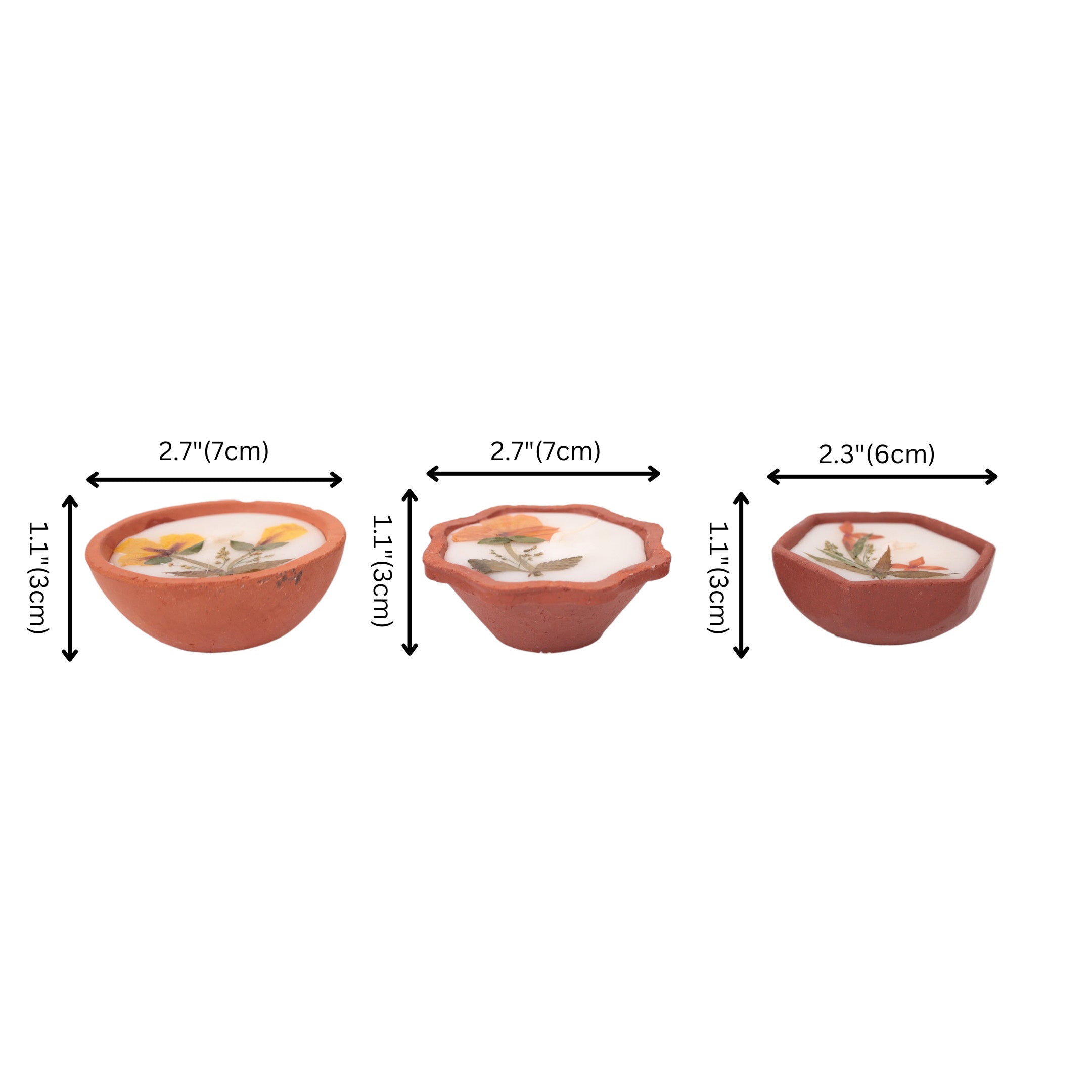 Set of 3 Scented Candles