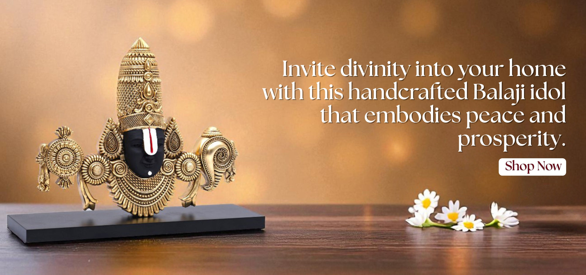 handcrafted balaji idol 