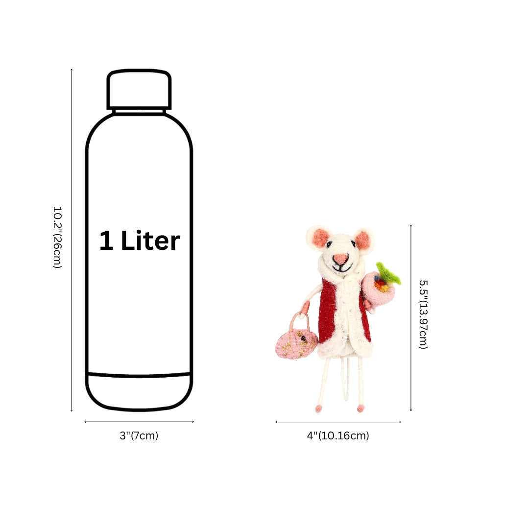 Handmade Needled Felt Work Mouse for Gifting