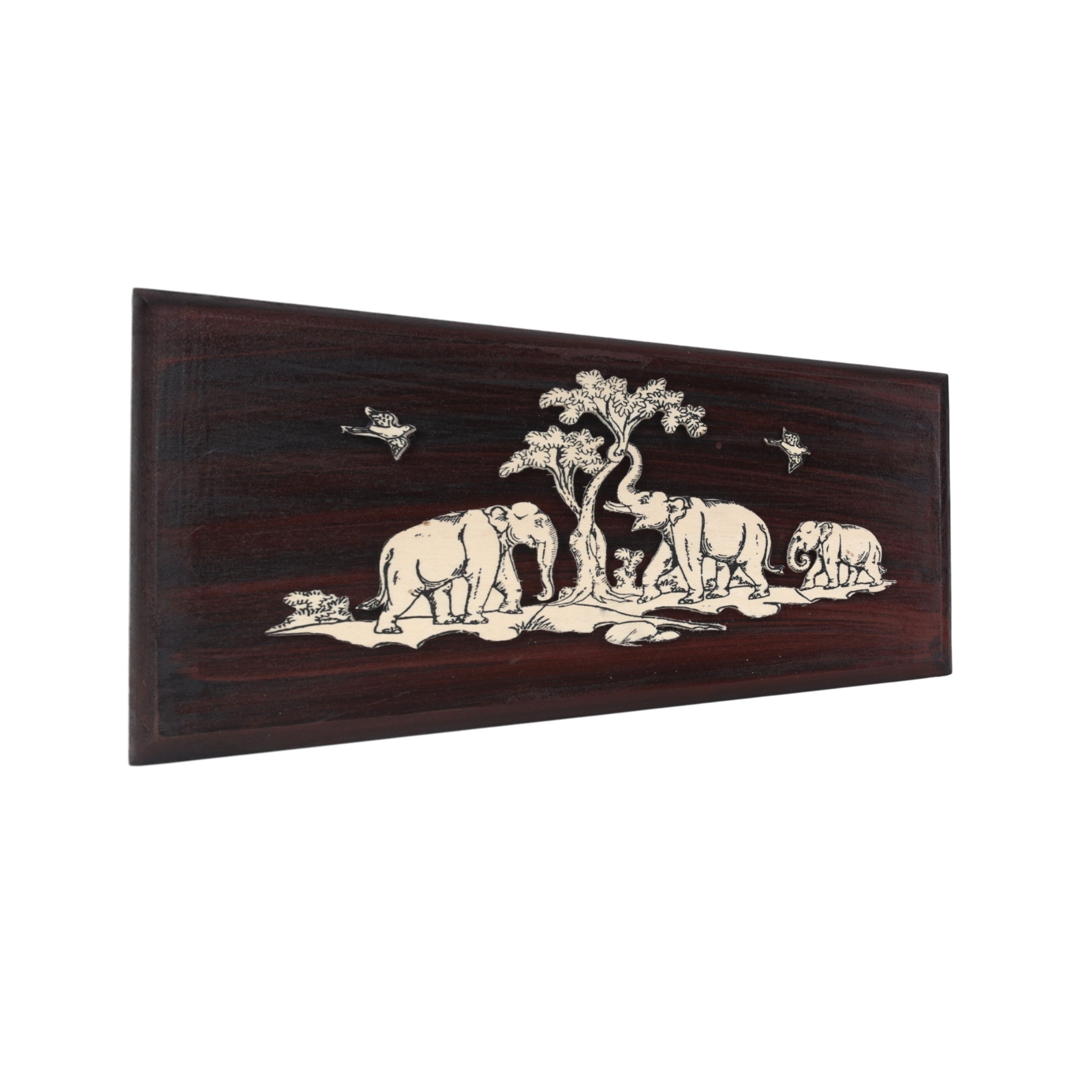 3D Herd of Elephants Wall Decor