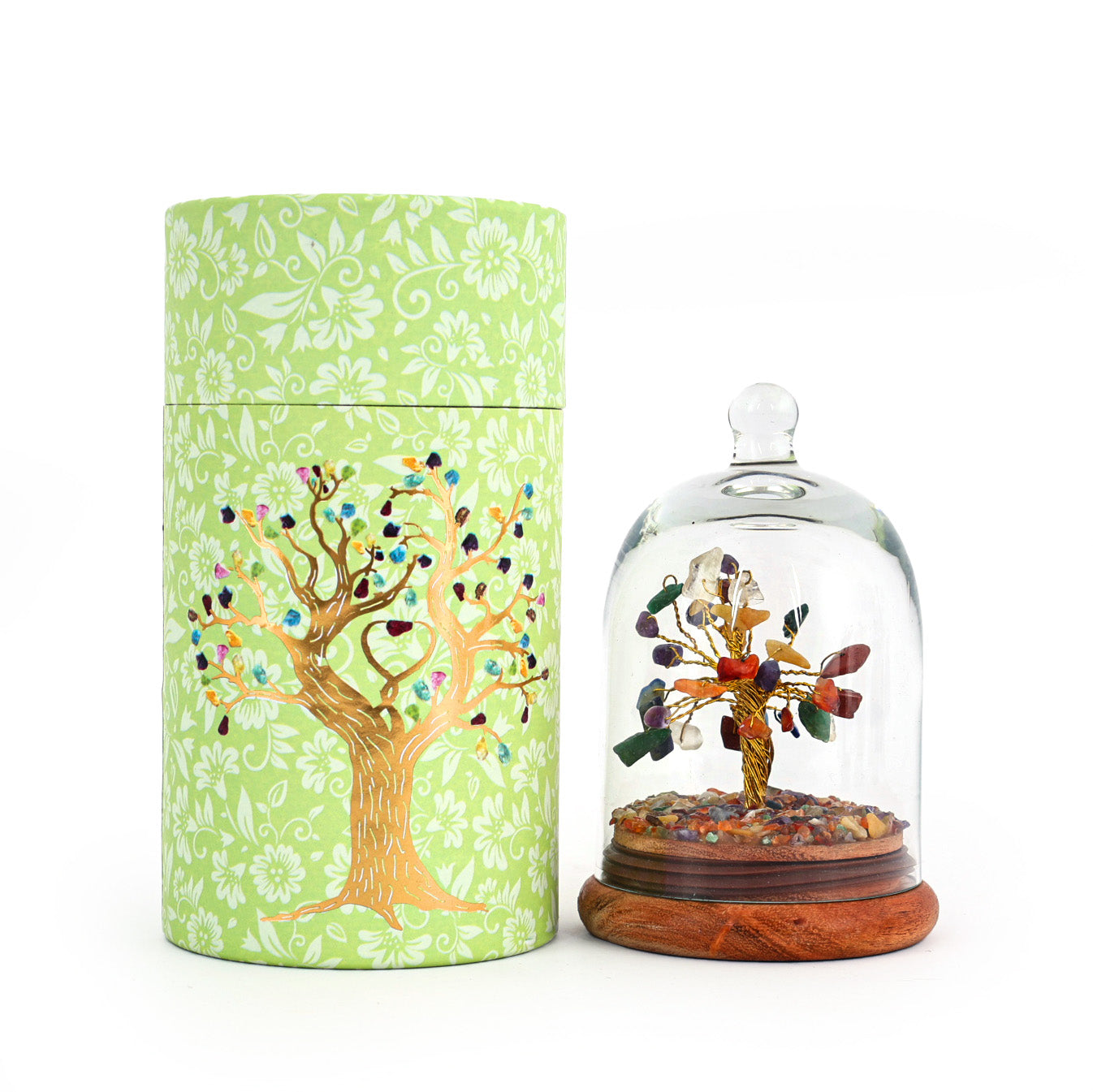 7 Chakra Glass dome wish tree