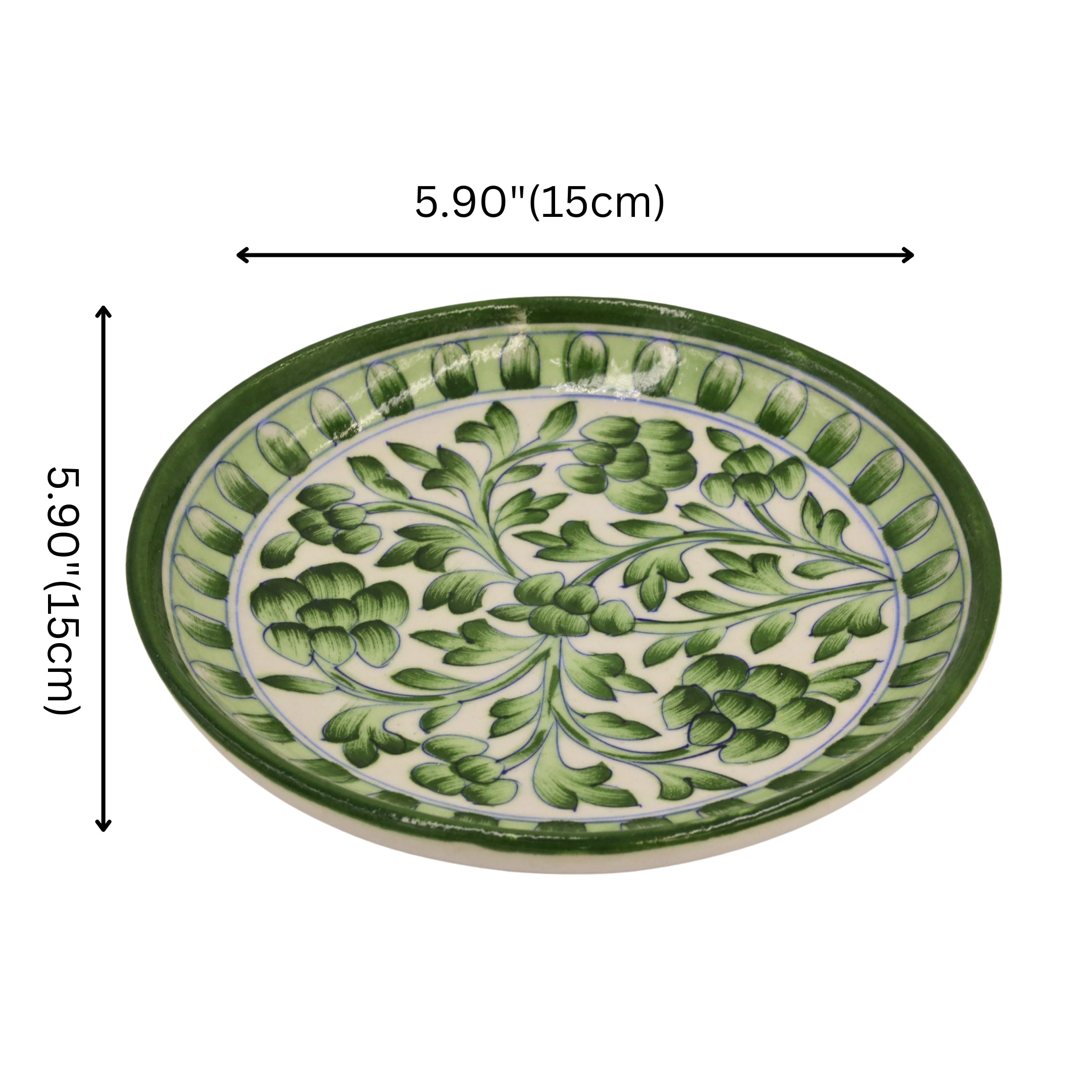 Blue Pottery Round Plate