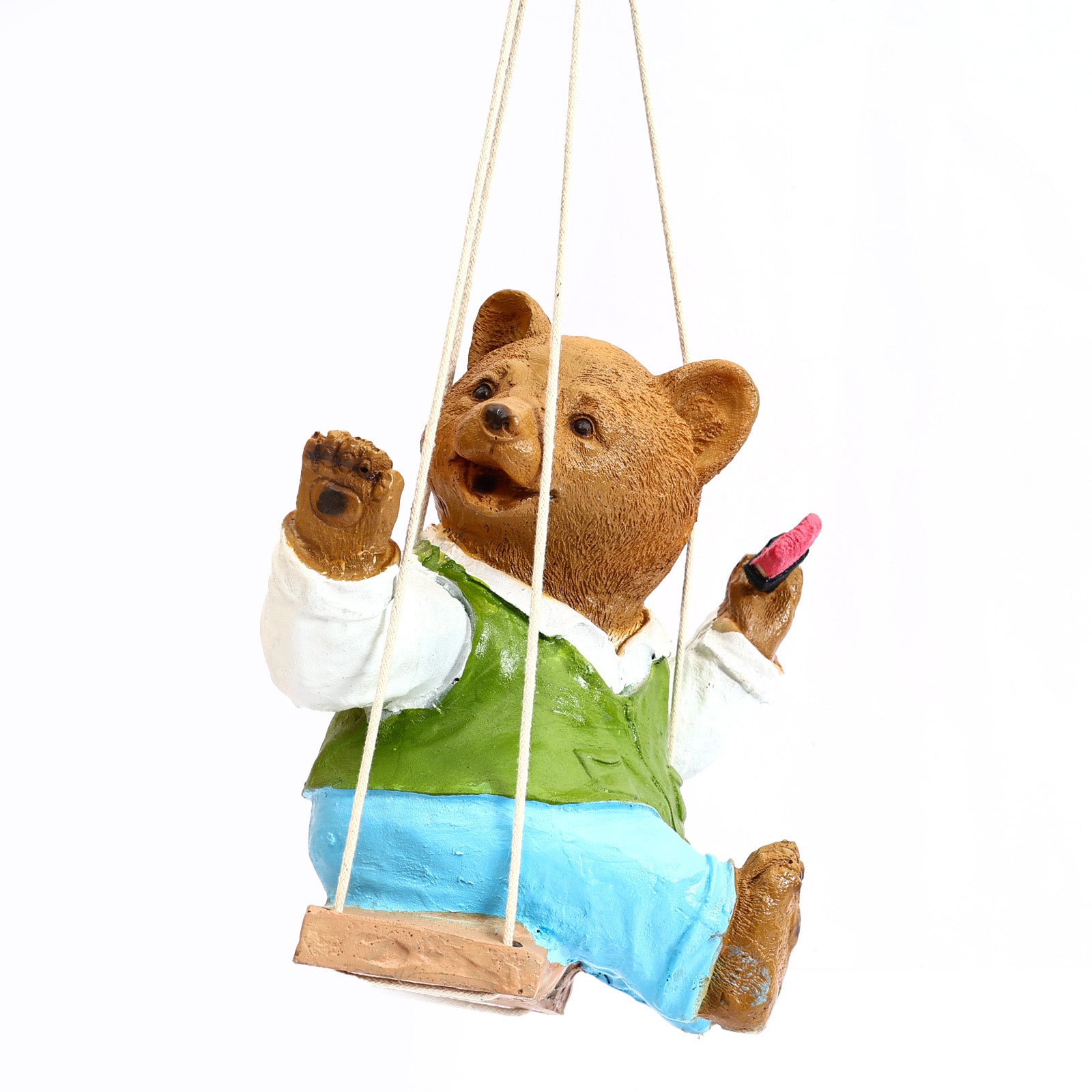 Adorable Hanging Teddy bear on a swing