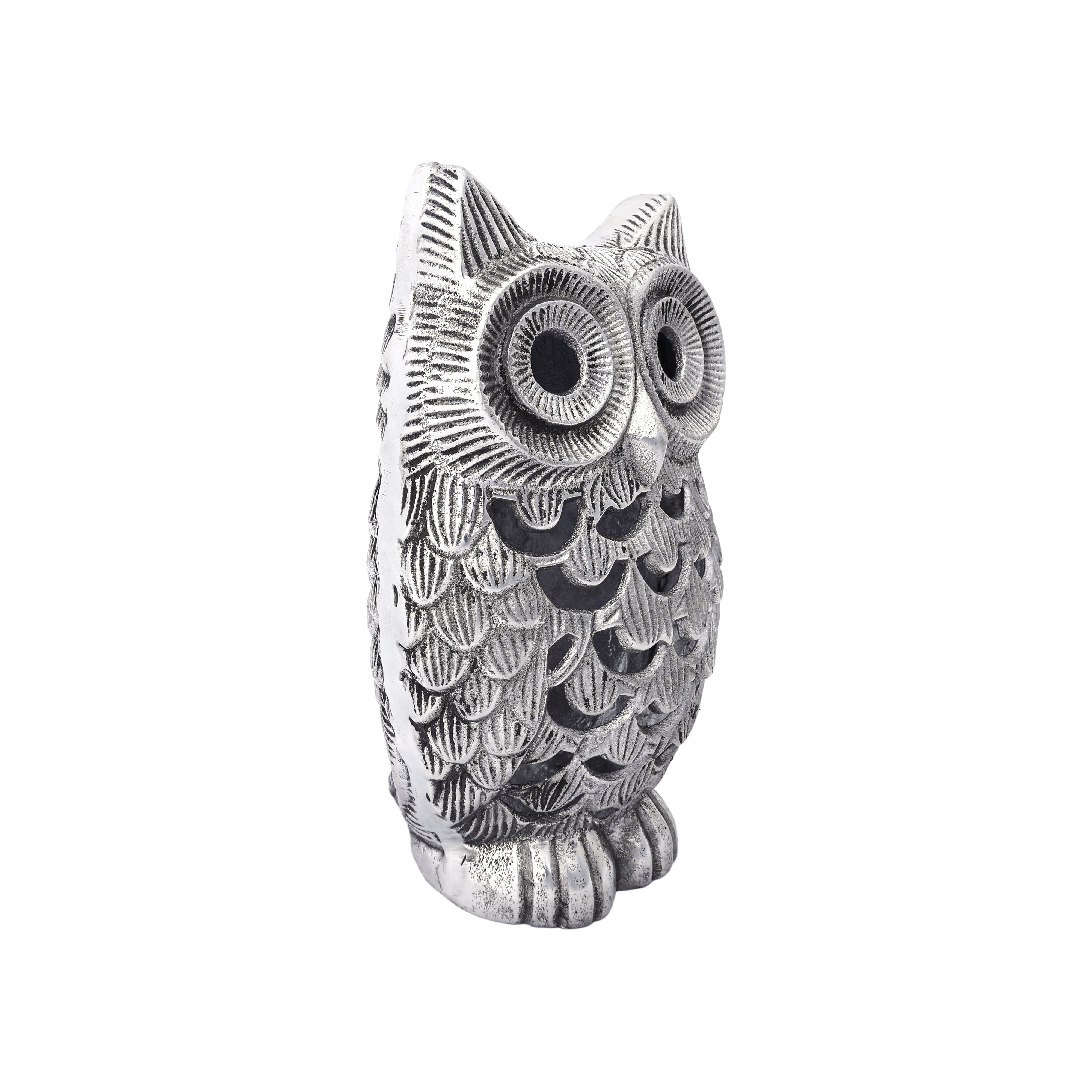 Aluminium Owl Figurine for Home Decor