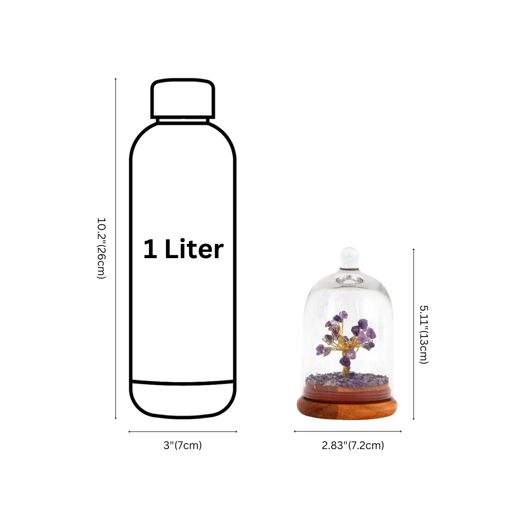 Amethyst Glass dome wish tree