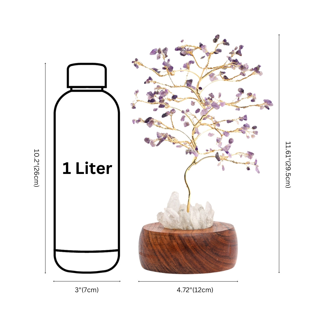 Amethyst Handcrafted Wish Tree Lamp