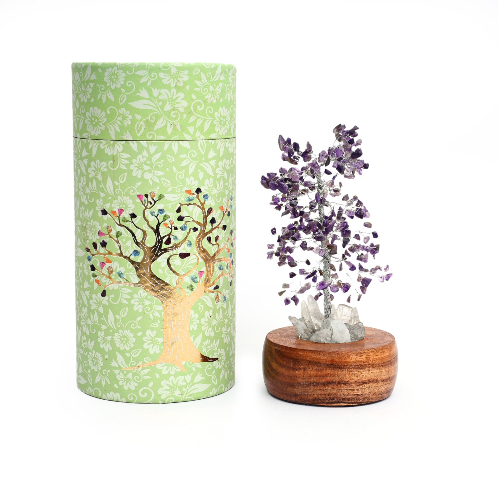 Amethyst Handcrafted Wish Tree Lamp 9.8 inch
