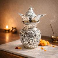 Antique German Silver Kalash with Nariyal