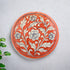 Blue Pottery Floral Pattern Decorative Plate—Red—8”