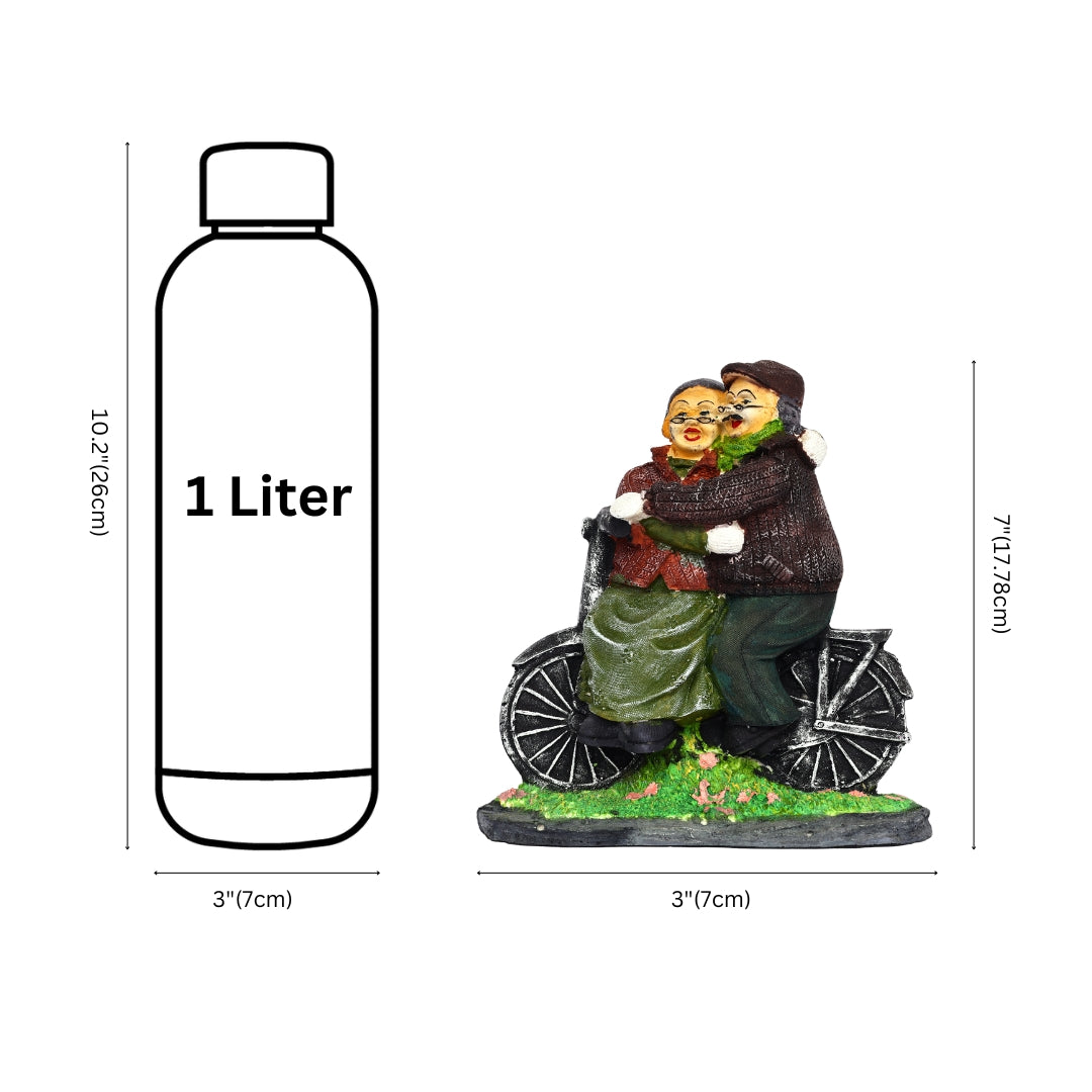 Bicycle Couple Showpiece for Home Décor