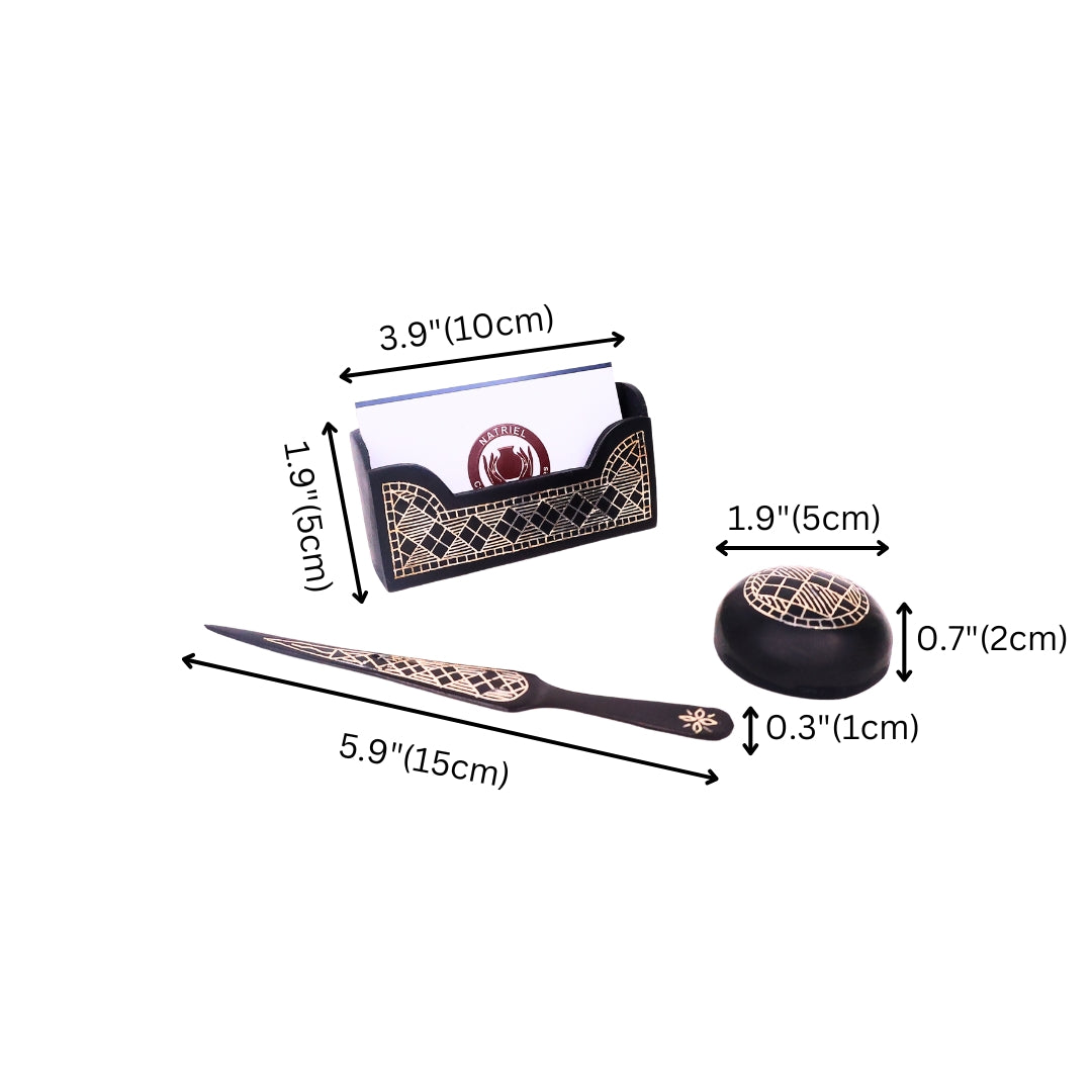 Bidri Art Corporate Gifting Box - Silver Inlay Work 
