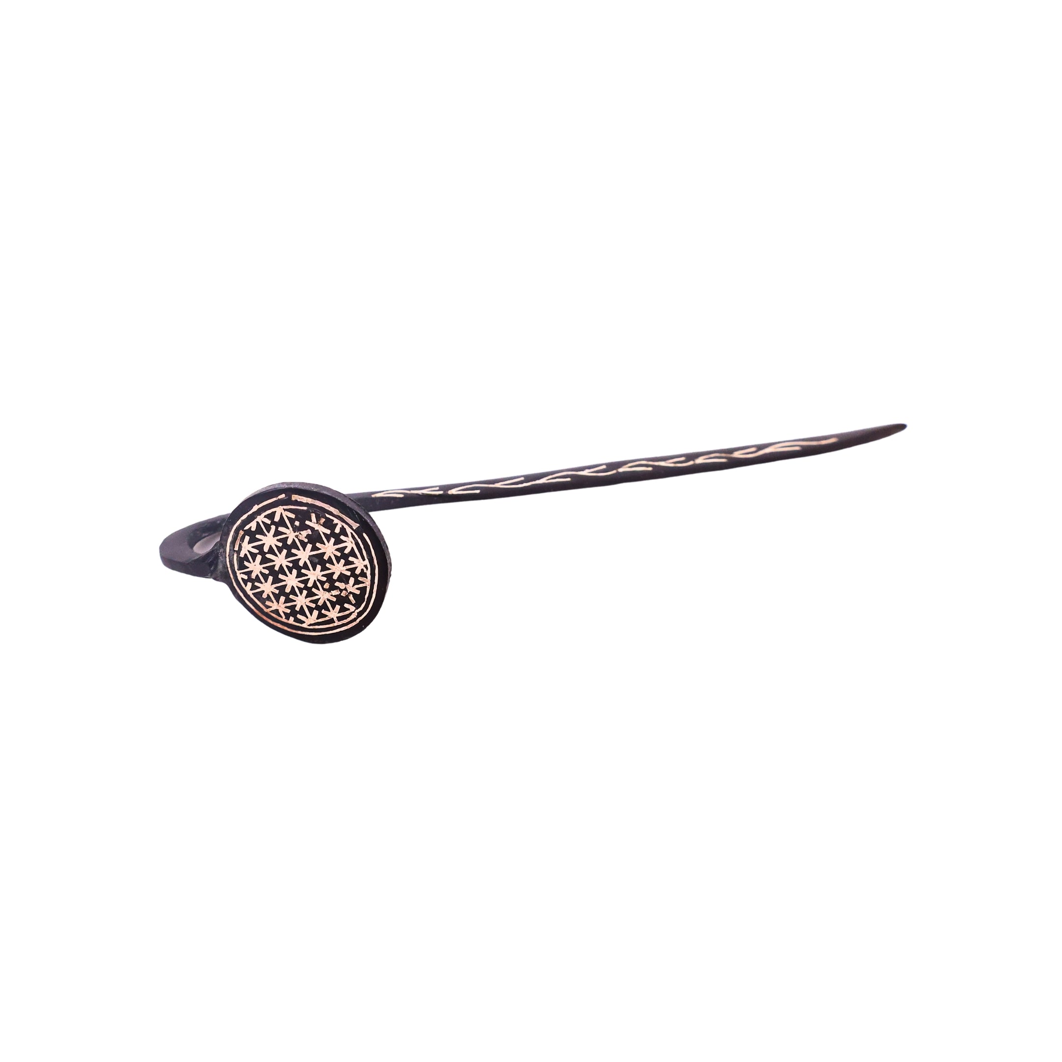 Black Bookmark - Bidri Art - Silver Inlay Work 