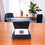 Black Multiutility Box - Bidri Art - Silver Inlay Work