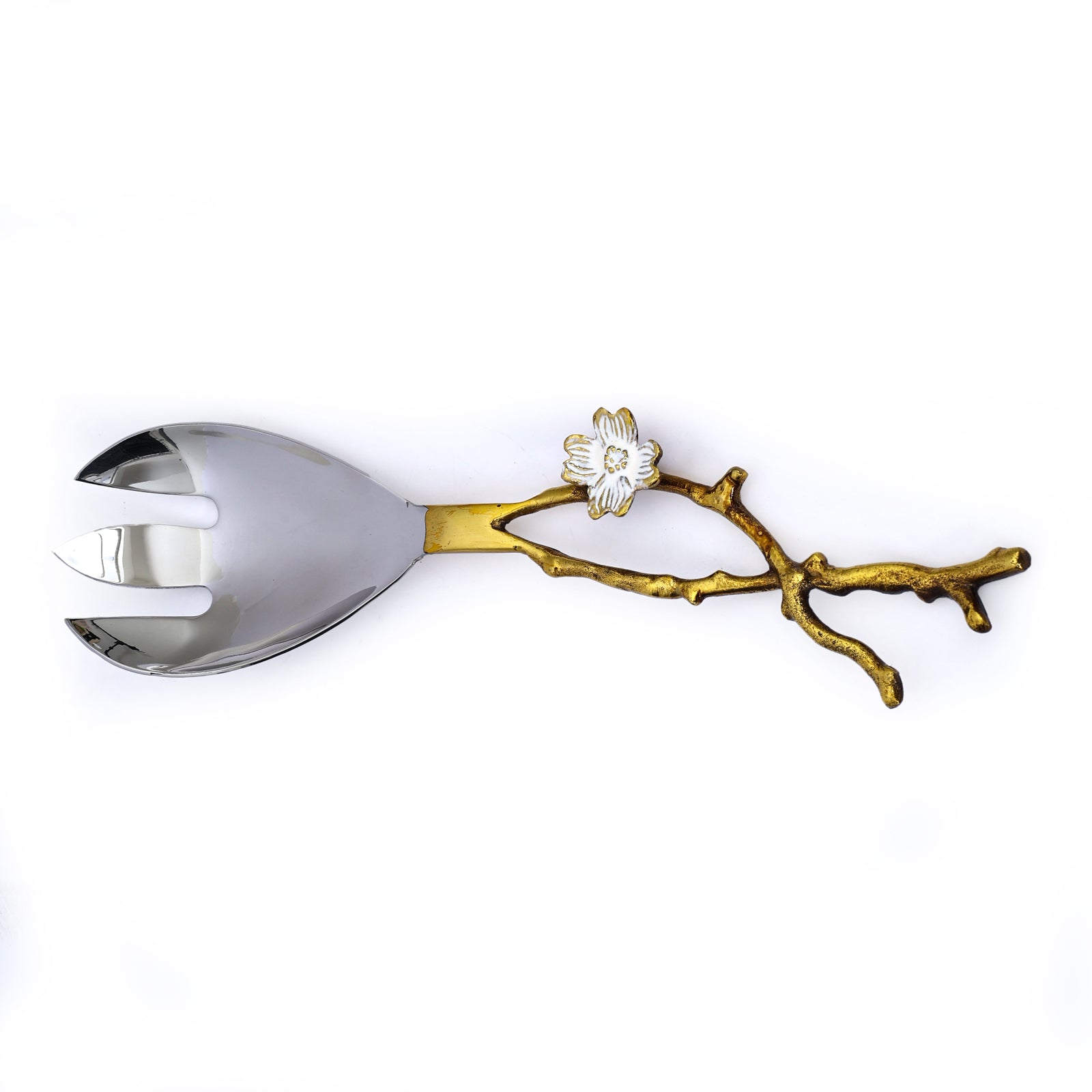 Blossom vines embellished Serving spoon set (Set of 2)