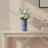 Blue Pottery Decorative Cylindrical Vase—Royal Blue