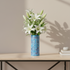 Blue Pottery Decorative Cylindrical Vase